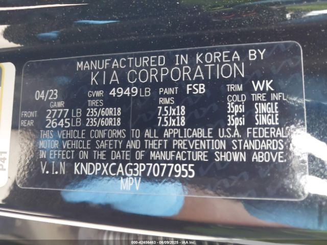 2023 KIA SPORTAGE HYBRID KNDPXCAG3P7077955 Photo 8