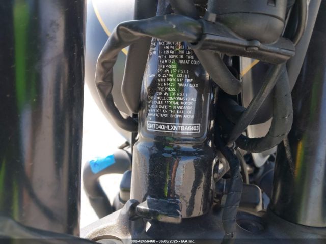 2022 TRIUMPH MOTORCYCLE BONNEVILLE SMTD40HLXNTBA6403 Photo 9