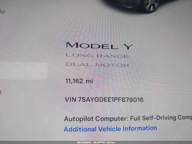 2023 TESLA MODEL Y 7SAYGDEE1PF879016 Photo 6