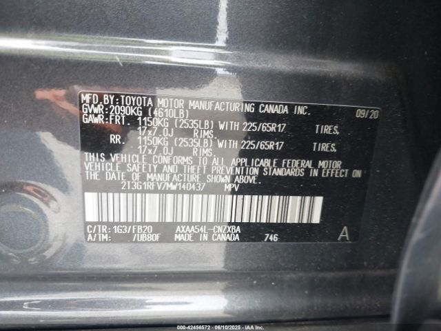 2021 TOYOTA RAV4 2T3G1RFV7MW140437 Photo 8