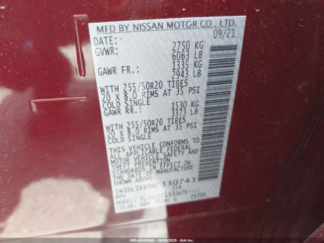 2022 INFINITI QX60 5N1DL1FR9NC330743 Photo 8