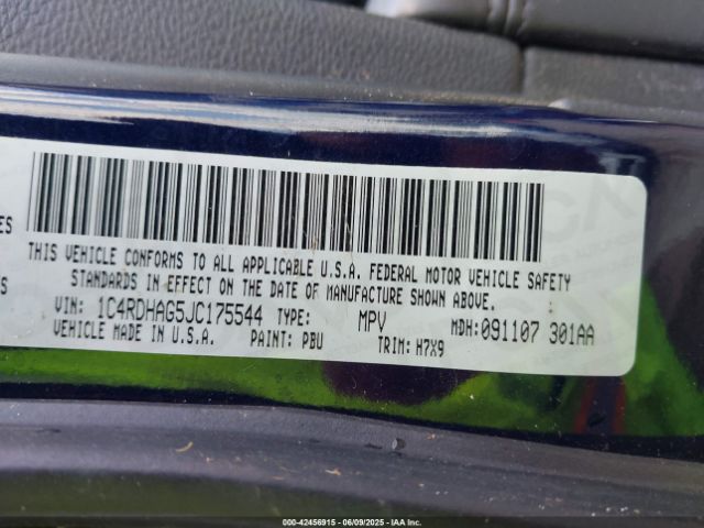 2018 DODGE DURANGO 1C4RDHAG5JC175544 Photo 8