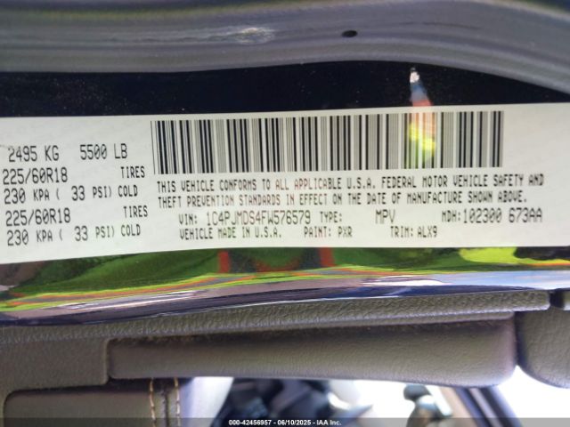 2015 JEEP CHEROKEE 1C4PJMDS4FW576579 Photo 8