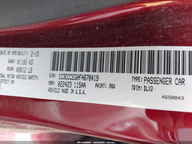 1C3CCCEG0FN678419 Chrysler 200 C
