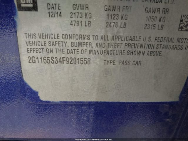 2015 CHEVROLET IMPALA 2G1165S34F9201558 Photo 8
