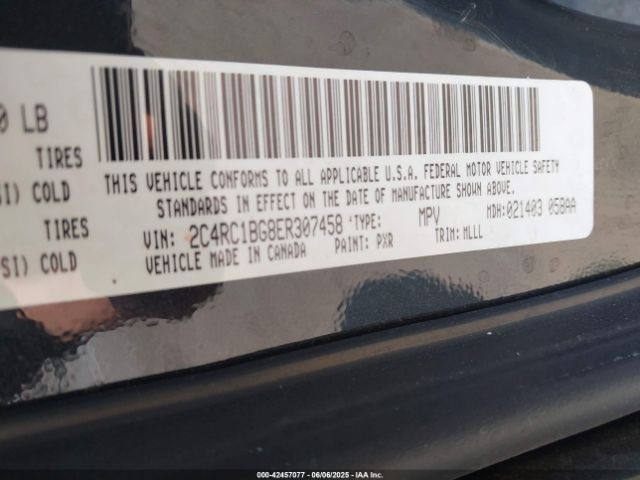 2014 CHRYSLER TOWN & COUNTRY 2C4RC1BG8ER307458 Photo 8