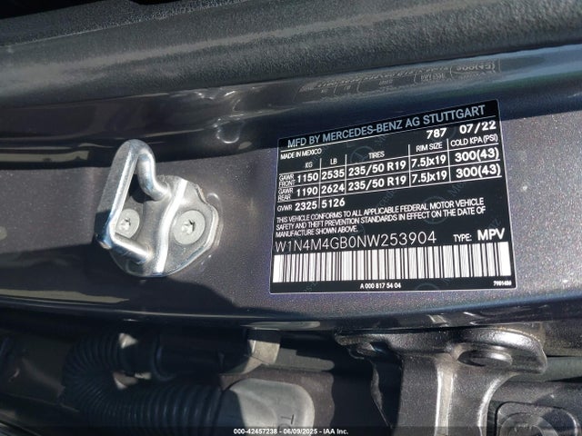 W1N4M4GB0NW253904 Mercedes-Benz m260