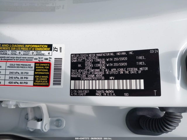 Lexus t24a-fts 2024 5TDAAAB67RS011130 Image 9