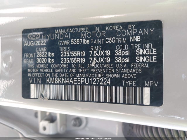 Hyundai 2023 2023 KM8KN4AE5PU127224 Image 9