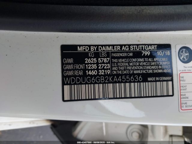 2019 MERCEDES-BENZ S 450 WDDUG6GB2KA455636 Photo 8