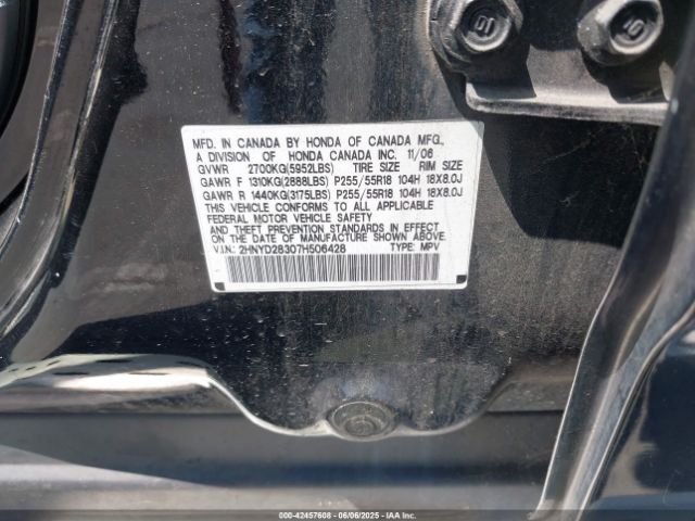 2007 ACURA MDX 2HNYD28307H506428 Photo 8