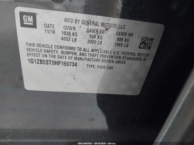 1G1ZB5ST0HF169734 Chevrolet MALIBU LS