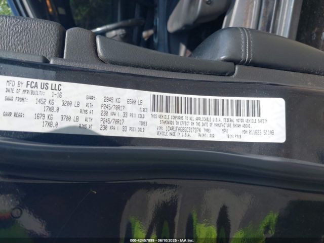 2016 JEEP GRAND CHEROKEE 1C4RJFAG8GC317374 Photo 8