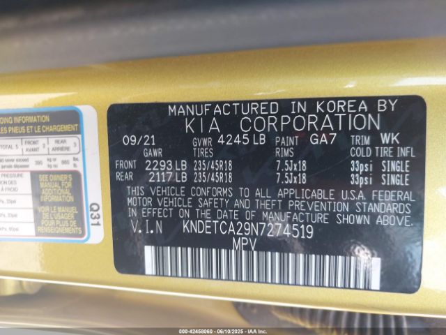 2022 KIA SELTOS KNDETCA29N7274519 Photo 8
