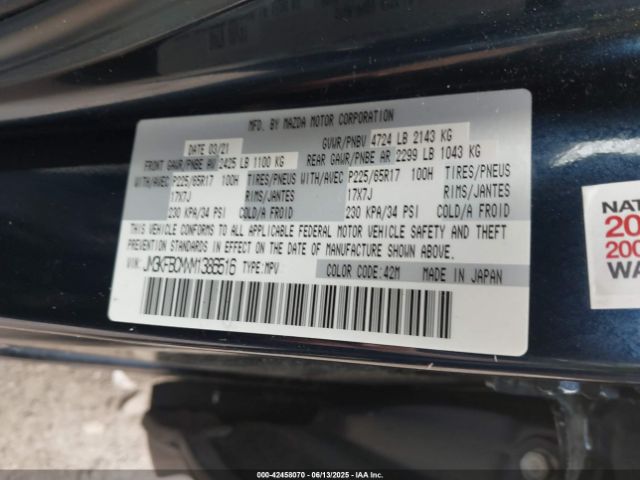 2021 MAZDA CX-5 JM3KFBCMXM1386516 Photo 8