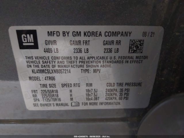 2022 BUICK ENCORE GX KL4MMCSLXNB057214 Photo 8