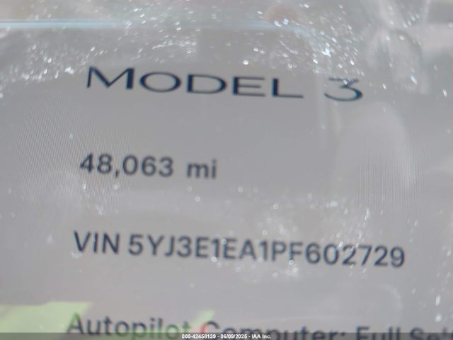 Tesla 2023 2023 5YJ3E1EA1PF602729 Image 10