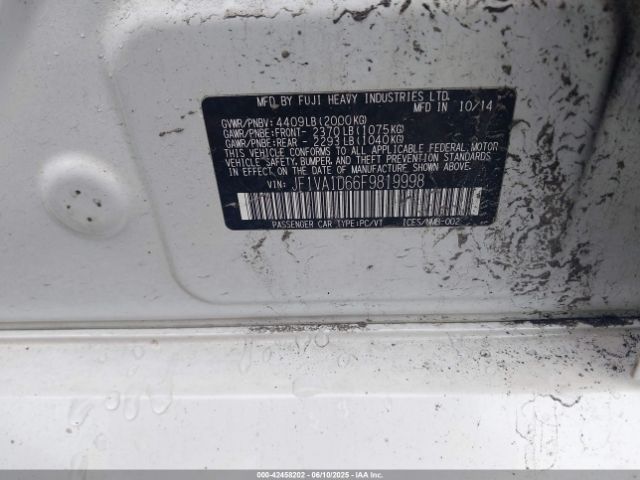 2015 SUBARU WRX JF1VA1D66F9819998 Photo 8