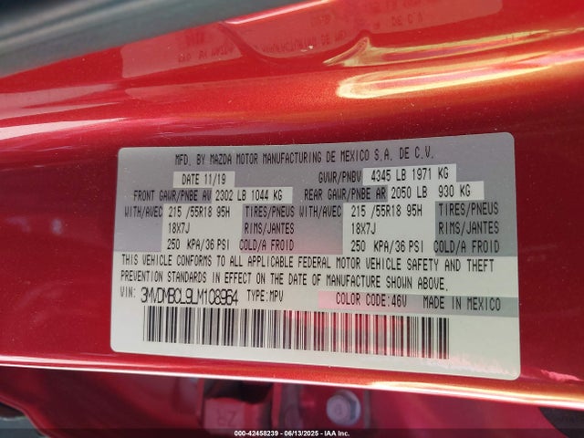 Mazda py 2020 3MVDMBCL9LM108964 Image 9