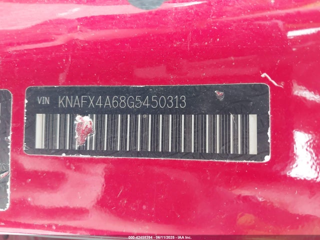 KNAFX4A68G5450313 KIA mpi nu