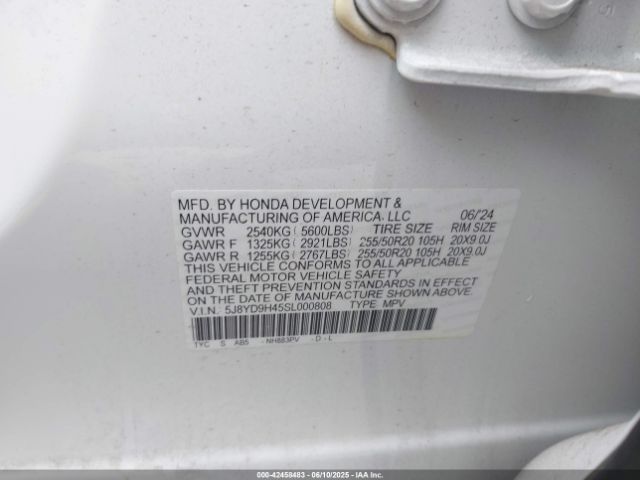 2025 ACURA MDX 5J8YD9H45SL000808 Photo 8