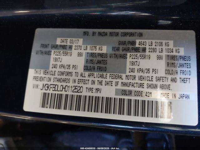 JM3KFBDL0H0112520 Mazda py