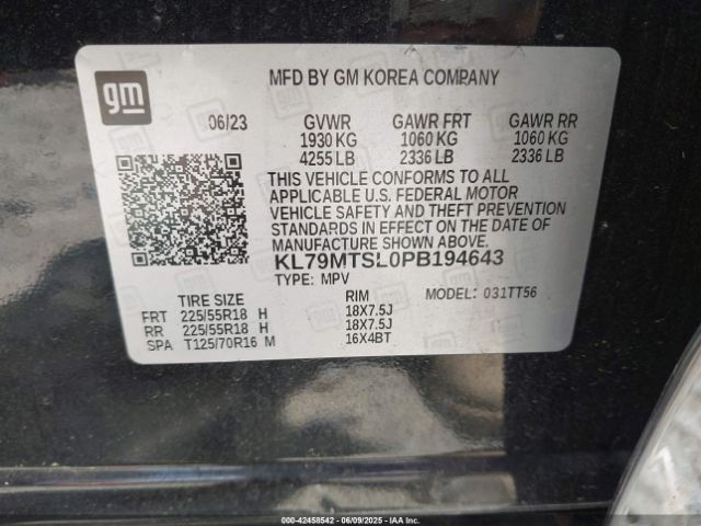 2023 CHEVROLET TRAILBLAZER KL79MTSL0PB194643 Photo 8