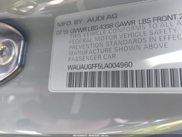 WAUAUGFF5LA004960 Audi A3