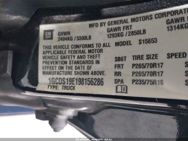 2009 CHEVROLET COLORADO 1GCDS19E198156286 Photo 8