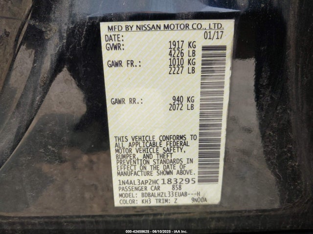 1N4AL3AP2HC183295 Nissan 2017
