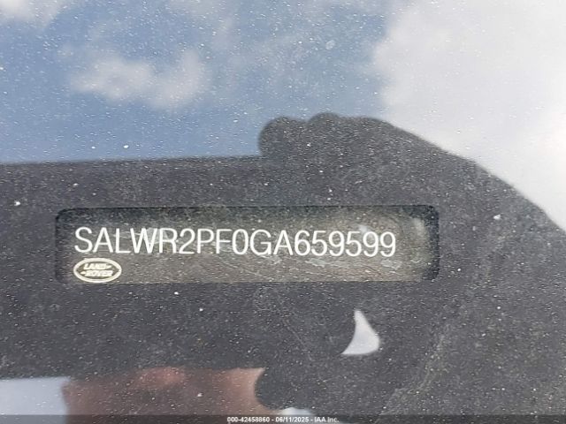 SALWR2PF0GA659599 Land Rover Range Rover Sport 3.0l V6 Supercharged Hse