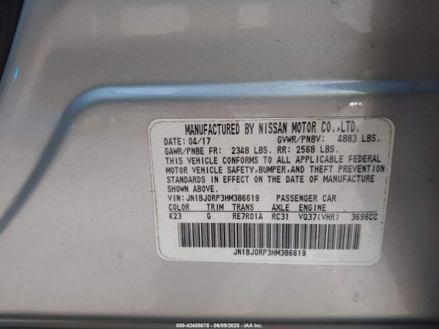 2017 INFINITI QX50 JN1BJ0RP3HM386619 Photo 8