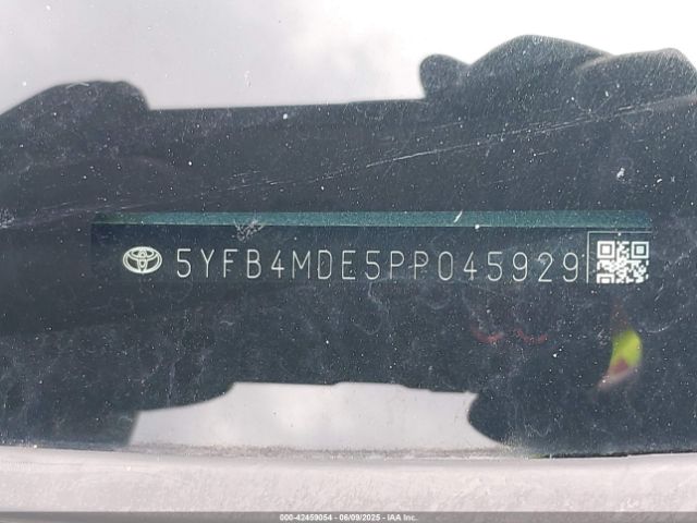 5YFB4MDE5PP045929 Toyota COROLLA LE