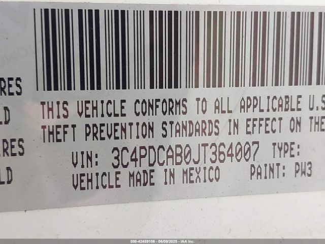 2018 DODGE JOURNEY 3C4PDCAB0JT364007 Photo 8