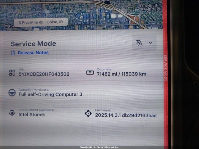 2017 TESLA MODEL X 5YJXCDE20HF043502 Photo 6