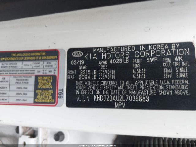 2020 KIA SOUL KNDJ23AU2L7036883 Photo 8