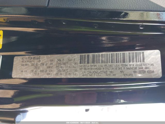2020 JEEP WRANGLER UNLIMITED 1C4HJXDN0LW237409 Photo 8