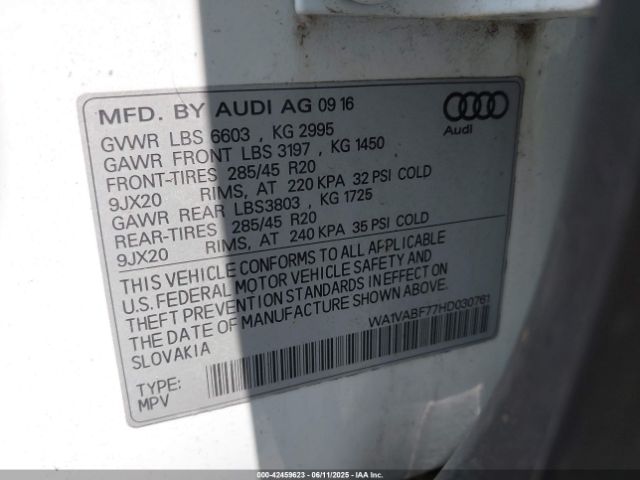 2017 AUDI Q7 WA1VABF77HD030761 Photo 8