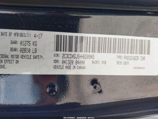 2C3CDXGJ5HH620945 Dodge Charger R/t Scat Pack Rwd