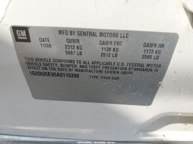2010 CADILLAC STS 1G6DU6EV6A0116398 Photo 8