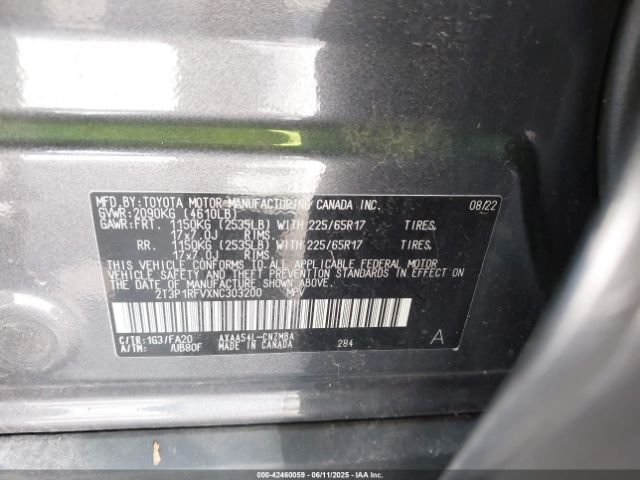 2022 TOYOTA RAV4 2T3P1RFVXNC303200 Photo 8
