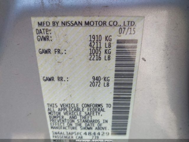 1N4AL3AP5FC484429 Nissan 2015
