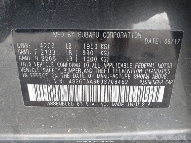 2018 SUBARU IMPREZA 4S3GTAA66J3708462 Photo 8