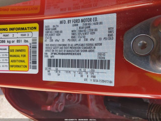 3FMCR9B69RRE85305 Ford Bronco Sport Big Bend