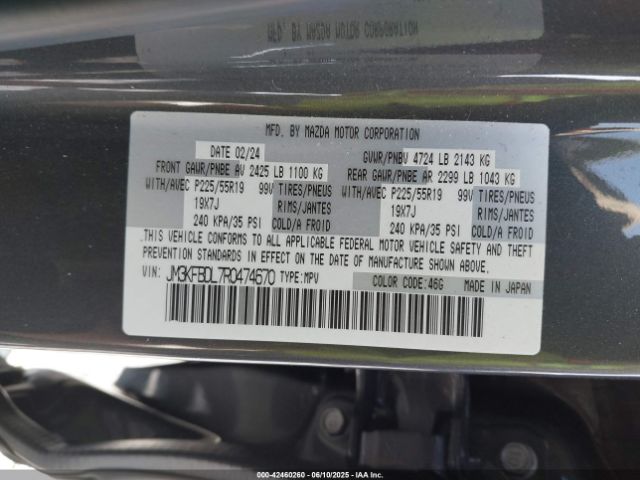 2024 MAZDA CX-5 JM3KFBDL7R0474670 Photo 8