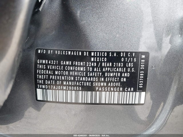 3VWD17AJ0FM290659 Volkswagen 1.8t