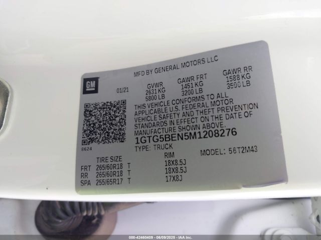 1GTG5BEN5M1208276 GMC Canyon