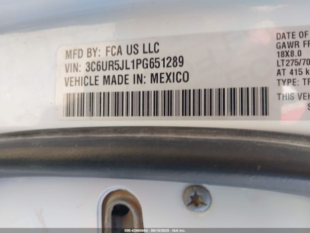 3C6UR5JL1PG651289 RAM 2500 Big Horn  4x4 8' Box