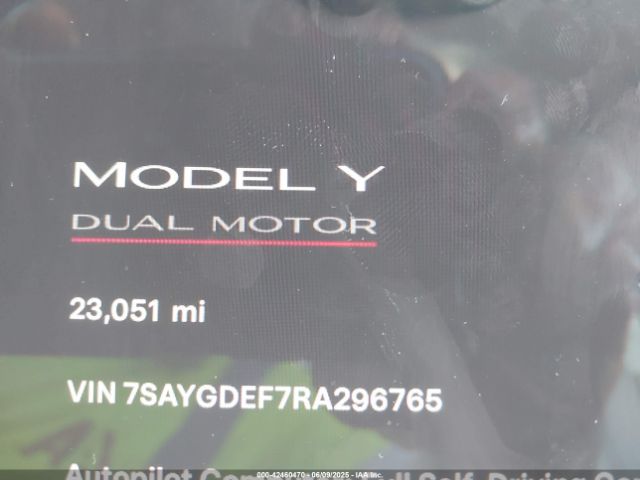 2024 TESLA MODEL Y 7SAYGDEF7RA296765 Photo 6
