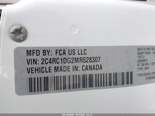 2C4RC1DG2MR528307 Chrysler Voyager